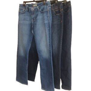 Lot of 3 Jeans Democracy Ab Technology Simply Vera BKE Buckle Size 16